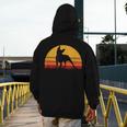 Boston Terrier Bostie Sunset Retro Dog Pet Mom Dad Men's Hoodie Back Print, Couple Gifts, Mom Gifts, Boston Terrier Dad Gifts, Boston Terrier Mom Gifts, funny design