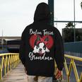 Boston Terrier Grandma Dog Owner Boston Terrier For Men Women Men's Hoodie Back Print, funny design