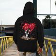 Boston Terrier Lover Heart Shape Boston Terrier Valentine Men's Hoodie Back Print, funny design