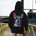 Boston Terrier Lovers Pop Art Boston Terrier Men's Hoodie Back Print, funny design