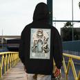 The Boston Terrier Mom Skeleton Spooky Season Halloween Men's Hoodie Back Print, Couple Gifts, Mom Gifts, Boston Terrier Mom Gifts, Boston Terrier Halloween Gifts, funny design