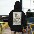 Boston Terrier Mom Skeleton Tarot Card Witch Vibes Dog Mom Men's Hoodie Back Print, Couple Gifts, Mom Gifts, Boston Terrier Tarot Gifts, Boston Terrier Mom Gifts, funny design