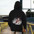 Boston Terrier In The Snow Merry Christmas Winter Men's Hoodie Back Print, Boston Terrier Christmas Gifts, funny design