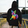 Dog Lover Boston Terrier Dog Colorful Boston Terrier Men Women Kids Men's Hoodie Back Print, funny design