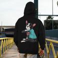 Father's Day Gift Dog Dad Boston Terrier i Love Dad Tattoo Men's Hoodie Back Print, Couple Gifts, Boston Terrier Dad Gifts, funny design
