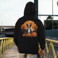 Pumpkin Boston Terrier Costume On Boston Terrier Halloween Men's Hoodie Back Print, Boston Terrier Halloween Gifts, funny design