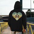 Vintage American Boston Terrier Lovers Valentine's Day Men's Hoodie Back Print, American Boston Terrier Gifts, funny design