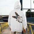 Boston Terrier Bostie Dog Kids Men Men's Hoodie Back Print, funny design