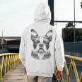 Boston Terrier Dog Bostie Nature Memorial Idea Men Women Men's Hoodie Back Print, funny design