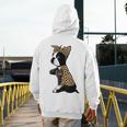 Boston Terrier Lover I Love Mom Tattoo Leopard Men's Hoodie Back Print, Couple Gifts, Mom Gifts, Boston Terrier Mom Gifts, funny design