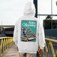 Boston Terrier Merry Christmas Tree Truck Dog X-Mas Men's Hoodie Back Print, Boston Terrier Christmas Gifts, funny design