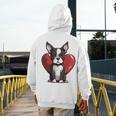 Boston Terrier Mom Dad Bostie Dog Lover Valentines Day Men's Hoodie Back Print, Couple Gifts, Mom Gifts, Boston Terrier Dad Gifts, Boston Terrier Mom Gifts, funny design