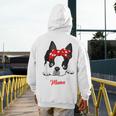 Boston Terrier Mum Dog Woman Idea Men's Hoodie Back Print, funny design