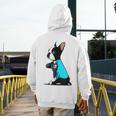 Boston Terrier Tattoos I Love Mom Men's Hoodie Back Print, Couple Gifts, Mom Gifts, Boston Terrier Mom Gifts, funny design