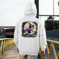 Cute Boston Terrier Halloween Costume Dog Lover Women Girls Men's Hoodie Back Print, Boston Terrier Halloween Gifts, funny design