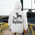 The Dogfather Boston Terrier Dog Funny Dog Gift T-Shirt For Men Women Girls Kids Men's Hoodie Back Print, funny design