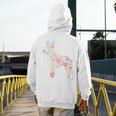Floral FLower Boston Terrier Mom Grandma Men's Hoodie Back Print, Couple Gifts, Mom Gifts, Boston Terrier Mom Gifts, funny design