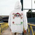 Most Likely Decorate Her Boston Terrier Dog Ugly Christmas Men's Hoodie Back Print, Boston Terrier Christmas Gifts, funny design