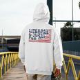 Literacy Justice For All Teacher Men&#x27;s Hoodie Back Print, funny design