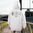 Music Notes Shirt Shh Quarter Fermata Teacher Men&#x27;s Hoodie Back Print, funny design