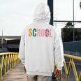 School Psychologist Rainbow Psychology Teacher Men&#x27;s Hoodie Back Print, funny design