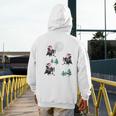 Xmas Tree Santa Riding Boston Terrier Christmas Men's Hoodie Back Print, Boston Terrier Christmas Gifts, Boston Terrier Riding Gifts, funny design