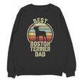 Best Dog Father Dad Vintage Boston Terrier For Men Women Unisex Sweatshirt, Boston Terrier Dad Gifts, trending gift