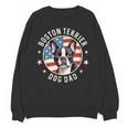 Boston Bull Terrier Men Boston Terrier Dog Dad Unisex Sweatshirt, Boston Terrier Dad Gifts, trending gift