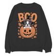 Boston Terrier Costume On Pumpkin Halloween Boston Terrier Unisex Sweatshirt, Boston Terrier Halloween Gifts, trending gift