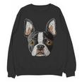Boston Terrier Cute Puppy Face Dog Lover Pet Owner Unisex Sweatshirt, trending gift