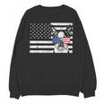Boston Terrier Dog 4th Of July US American Flag Patriotic Unisex Sweatshirt, Patriotic Boston Terrier Gifts, American Boston Terrier Gifts, Boston Terrier 4th Of July Gifts, trending gift