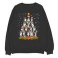 Boston Terrier Dog Christmas Tree Santa Hat Xmas Pajama Men Women Kids Unisex Sweatshirt, Boston Terrier Christmas Gifts, trending gift