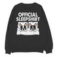 Boston Terrier Dog Official Sleep Pajamas Nightgown Unisex Sweatshirt, trending gift