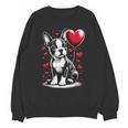 Boston Terrier Dog Valentine's Day Dog Owner Unisex Sweatshirt, trending gift