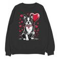 Boston Terrier Dog Valentine's Day Dog Owner Valentine Unisex Sweatshirt, trending gift