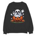 Boston Terrier Ghost Boo Halloween Kids Unisex Sweatshirt, Boston Terrier Ghost Gifts, Boston Terrier Halloween Gifts, trending gift
