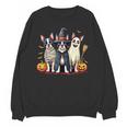 Boston Terrier Halloween Costume Mummy Witch Ghost Dog Lover For Men Women Kids Unisex Sweatshirt, Boston Terrier Ghost Gifts, Boston Terrier Halloween Gifts, trending gift