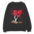 Boston Terrier Lover Heart Shape Boston Terrier Valentine Unisex Sweatshirt, trending gift