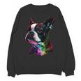 Boston Terrier Lovers Colorful Pop Art Boston Terrier Unisex Sweatshirt, trending gift