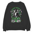 My Boston Terrier Is My Lucky Charm Paw Dog St Patrick's Day Unisex Sweatshirt, trending gift
