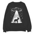 Boston Terrier Mom Dad Dog Alien UFO For Men Women Unisex Sweatshirt, Mom Gifts, Boston Terrier Dad Gifts, Boston Terrier Mom Gifts, trending gift