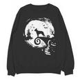 Boston Terrier And Moon Halloween Costume Dog Lover Unisex Sweatshirt, Boston Terrier Halloween Gifts, trending gift