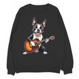 Boston Terrier Playing Guitar Boston Terrier Unisex Sweatshirt, trending gift