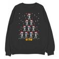 Boston Terrier Santa Hat Xmas Light Men Women Christmas Tree Unisex Sweatshirt, Boston Terrier Christmas Gifts, trending gift