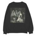 Boston Terrier Selfie With Ghosts Halloween Dog Lover Unisex Sweatshirt, Boston Terrier Halloween Gifts, trending gift