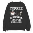 Boston Terrier Shirt Coffee And Boston Terrier Cute Dog For Men Women Girls Kids Unisex Sweatshirt, trending gift
