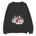 Boston Terrier In The Snow Merry Christmas Winter Unisex Sweatshirt, Boston Terrier Christmas Gifts, trending gift