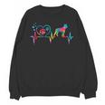 Boston Terrier Tie Dye Heartbeat Love Dog Men Women Unisex Sweatshirt, trending gift