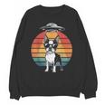 Boston Terrier UFO Alien Boston Terrier Dog Mom Dad Unisex Sweatshirt, Mom Gifts, Boston Terrier Dad Gifts, Boston Terrier Mom Gifts, trending gift
