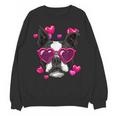 Boston Terrier Valentines Day Shirt Heart Dog Lover Unisex Sweatshirt, trending gift